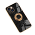 Anymob iPhone Black Astronaut Magnetic Bracket Phone Case Plating Shell-Mobile Phone Cases-PEROZ Accessories