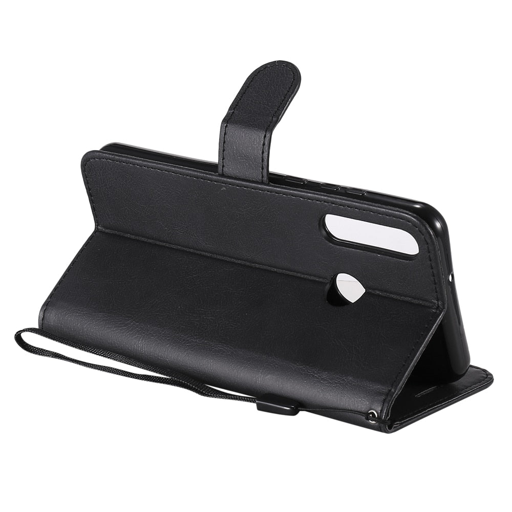 Anymob Huawei Phone Case Black Flip Leather Luxury Business Phone Cover-PEROZ Accessories