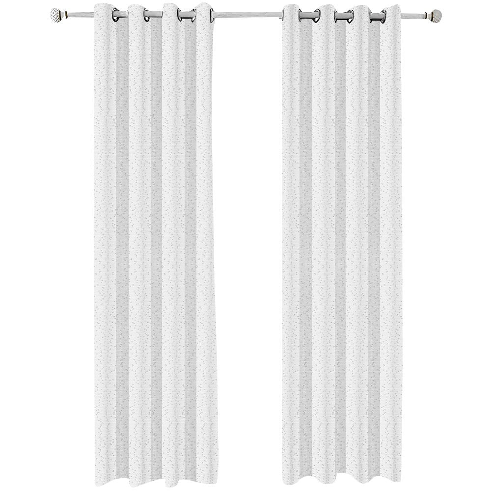 Anyhouz 100cm Curtains White Modern Luxury Retro Style Texture for Living Room Bedroom Dining Fashion Decor-Curtains & Drapes-PEROZ Accessories