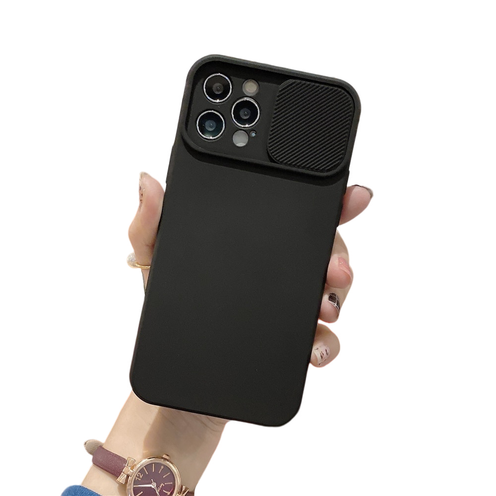 Anymob iPhone Case Black Camera Lens Protection Color Candy Soft Back Cover-Mobile Phone Cases-PEROZ Accessories
