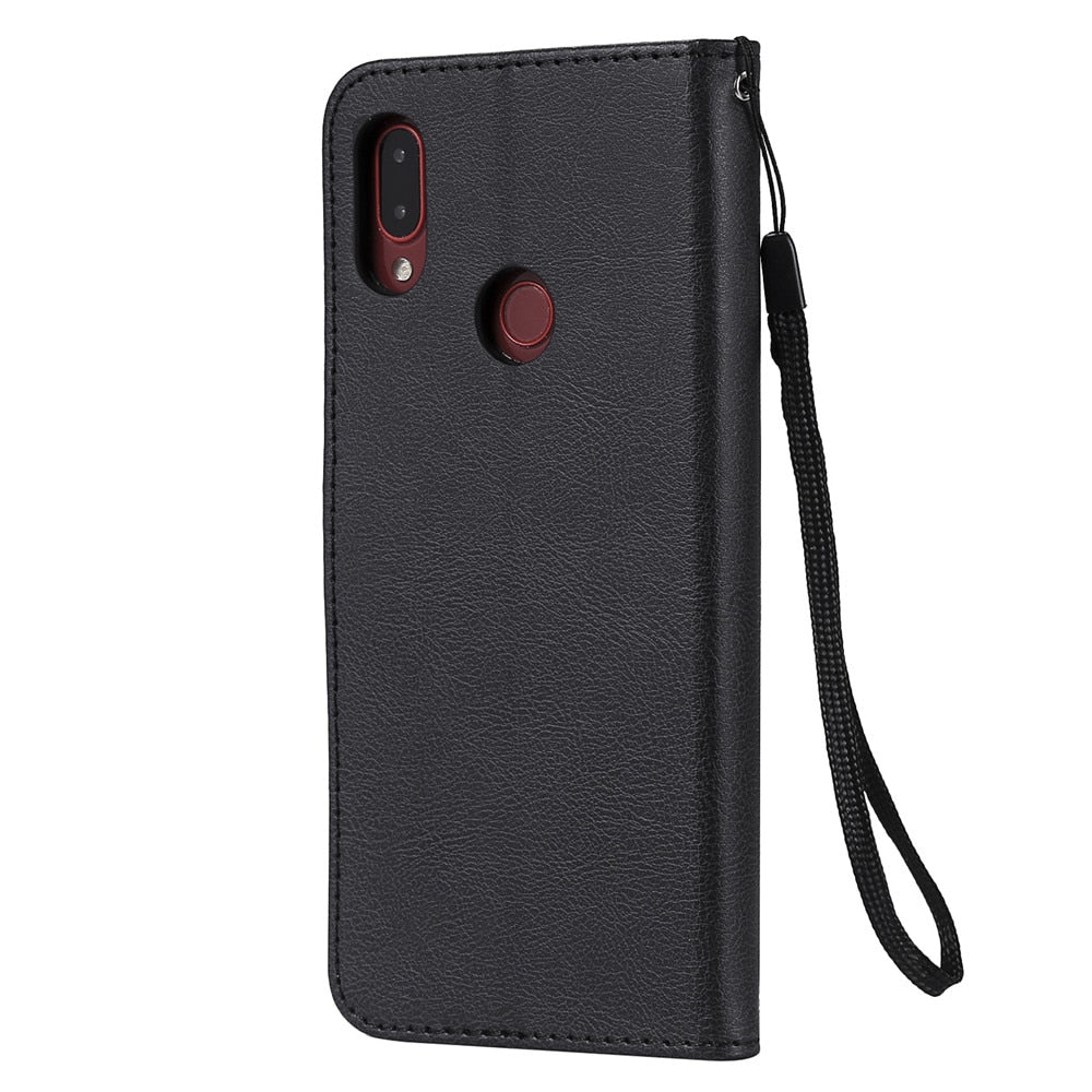 Anymob Motorola Phone Case Blue Leather Classic Flip Wallet-Mobile Phone Cases-PEROZ Accessories