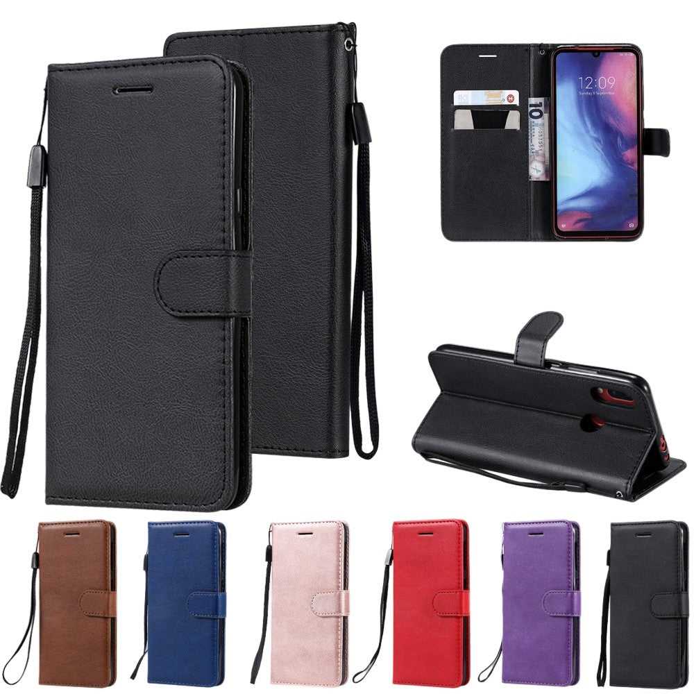 Anymob Motorola Phone Case Blue Leather Classic Flip Wallet-Mobile Phone Cases-PEROZ Accessories