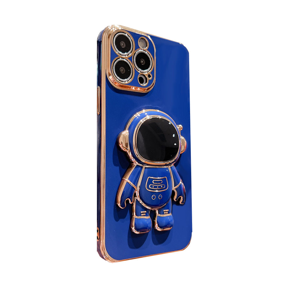 Anymob iPhone Case Blue Universal 6D Astronaut Foldable Holder Phone Cover-PEROZ Accessories