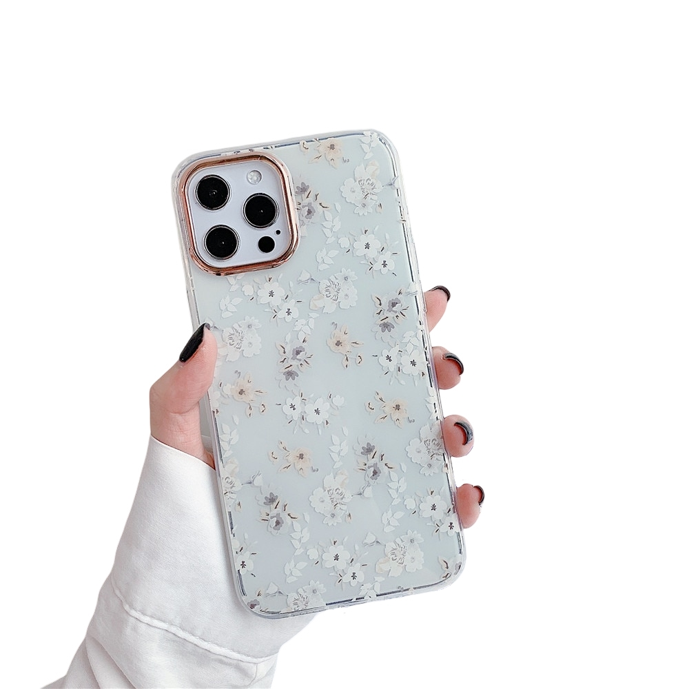 Anymob iPhone Pink Daisy Phone Case Transparent Shockproof Protective Cases Cover-Mobile Phone Cases-PEROZ Accessories