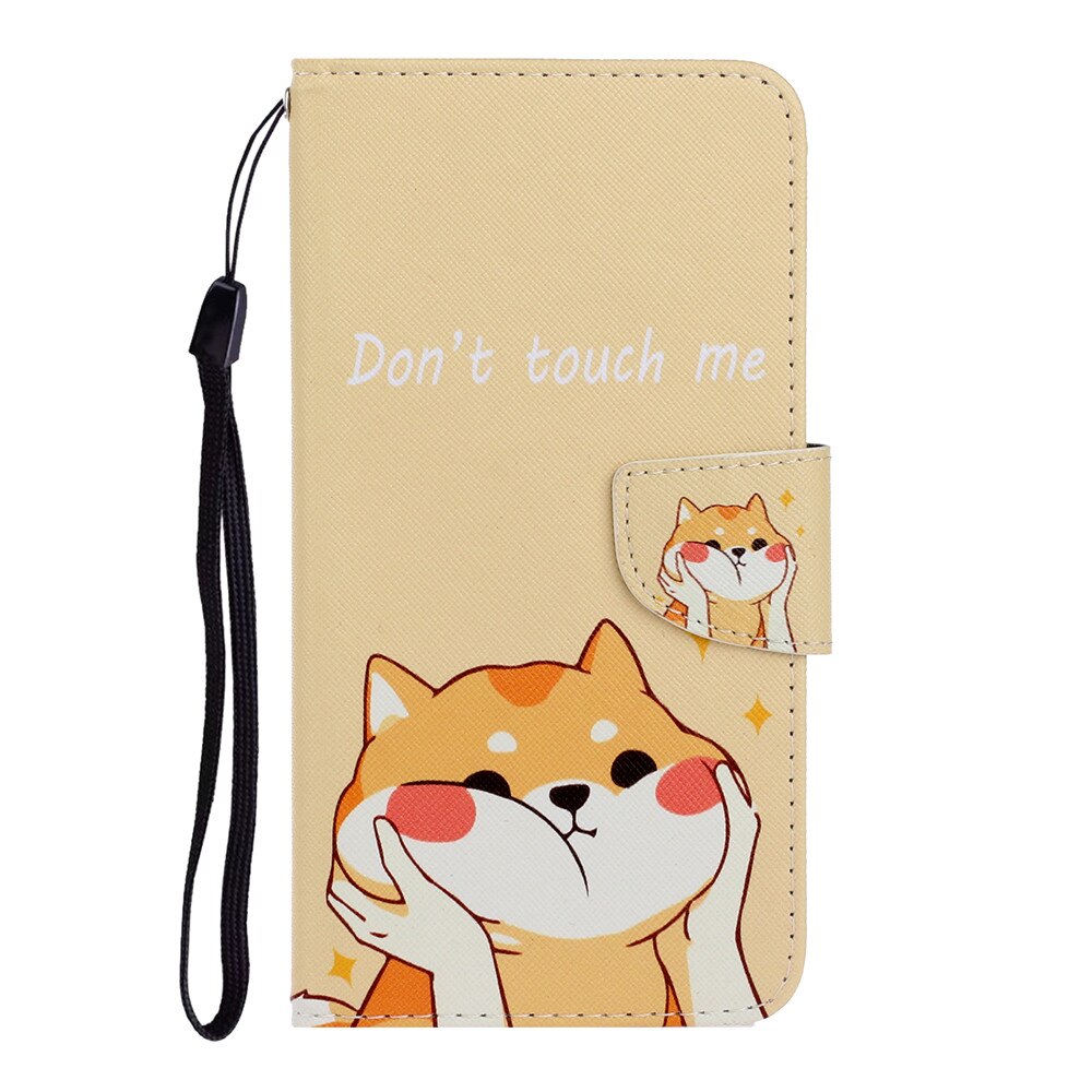 Anymob iPhone Chubby Cat Cartoon Flip Phone Cases Magnetic Leather Wallet Back Cover-Mobile Phone Cases-PEROZ Accessories