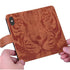 Anymob Samsung Case Brown 3D Tiger Embossing Magnetic Flip Leather Card Slot Wallet Book Style Cover-Mobile Phone Cases-PEROZ Accessories