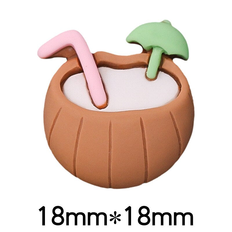 Anykidz 5pcs Beach Holiday Design Shoe Charm Accessories Jeans Clogs Pendant Pin Designer Ornament Jibbitz for Crocs-Shoe Charms-PEROZ Accessories