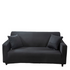 Anyhouz 4 Seater Sofa Cover Plain Black Style and Protection For Living Room Sofa Chair Elastic Stretchable Slipcover-Slipcovers-PEROZ Accessories