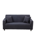 Anyhouz 4 Seater Sofa Cover Plain Dark Grey Style and Protection For Living Room Sofa Chair Elastic Stretchable Slipcover-Slipcovers-PEROZ Accessories