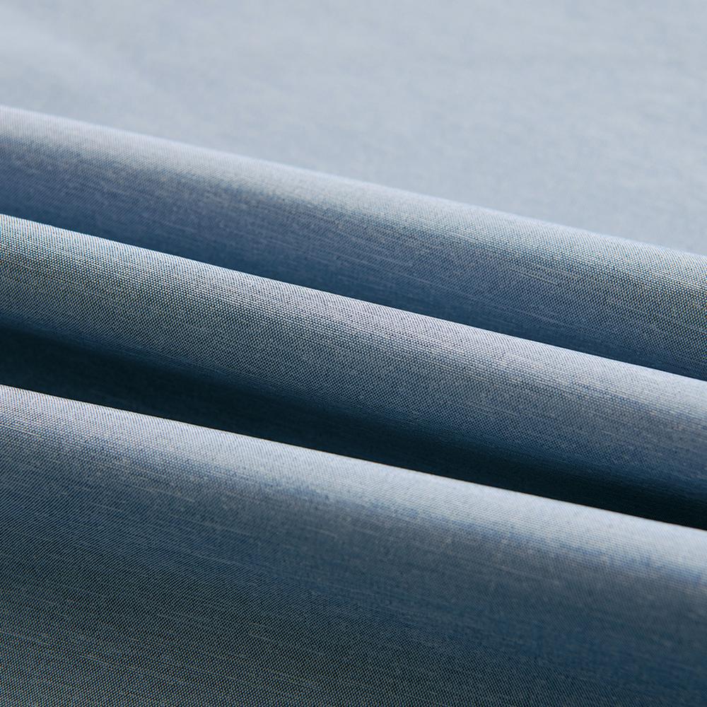Anyhouz Curtains 150cm Blue Premium Plain Design Window Drape Curtains for Beedroom Living Room-Curtains & Drapes-PEROZ Accessories