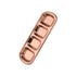 Anygleam Rose Gold Stainless Steel 4 Grid Seasoning Sauce Dish Plates Dipping Kitchenware-Kitchen & Dining-PEROZ Accessories