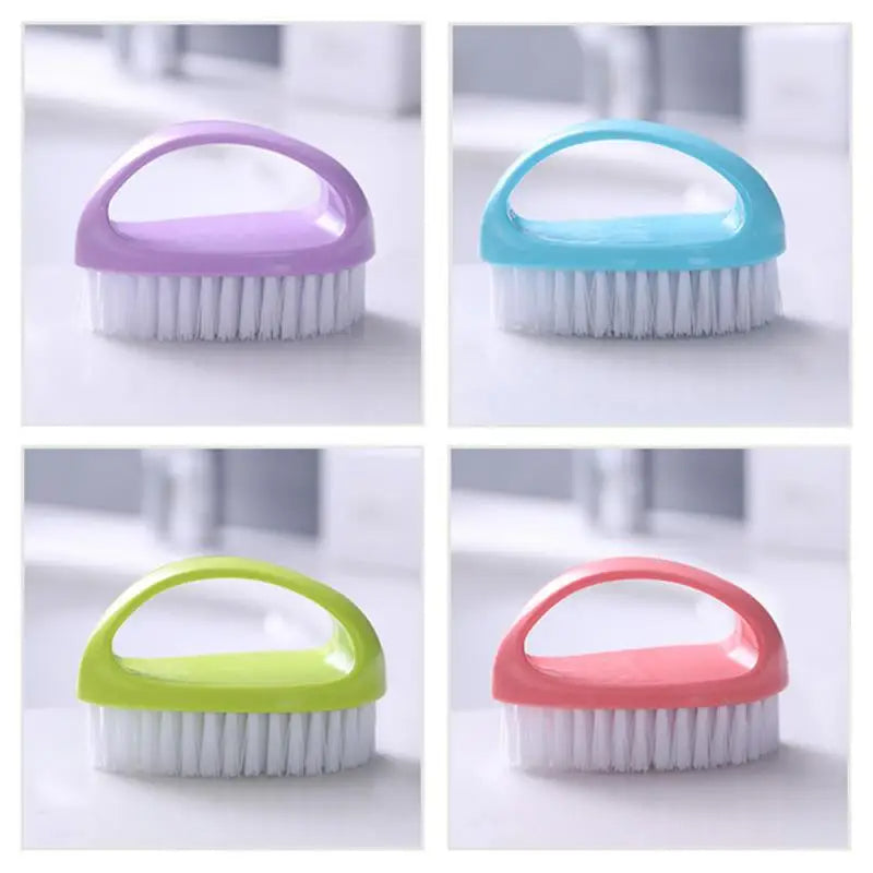 Anyhouz Laundry Brush Purple Multi-Functional Cleaning Washing Flexible Scrub for Bathroom or Kitchen-Bathroom and Toilet Accessories-PEROZ Accessories