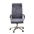 Anyhouz Office Chair Cover Dark Grey Scratch Design Large Non-Slip Rotating Seat Case Universal Armrest Chair Protector-Chair Cover-PEROZ Accessories