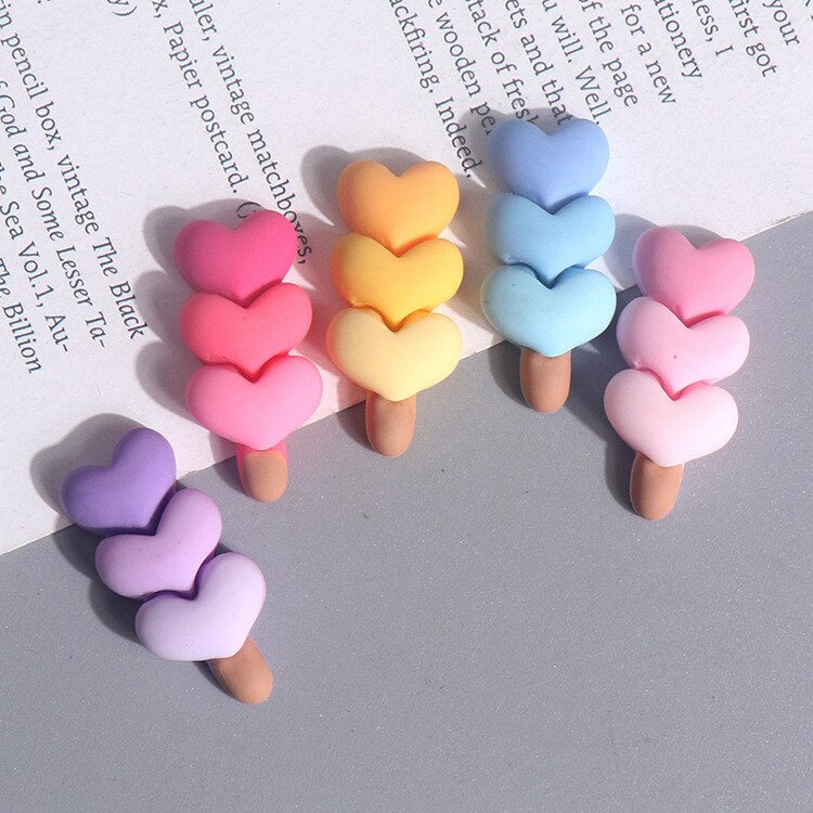 Anykidz 5pcs Love Heart String Design Shoe Charm Accessories Jeans Clogs Pendant Pin Designer Ornament Jibbitz for Crocs-Shoe Charms-PEROZ Accessories