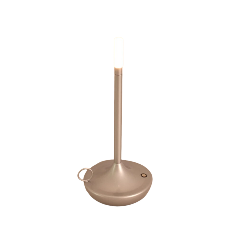 Anyhouz Hotel Lightning Lamp Silver Led Bar Table lamp USB Rechargeable Office Restaurant Study Reading Desk Light-Table Lamps-PEROZ Accessories