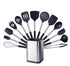 Anygleam Kitchen Utensils Non-stick Black/ Silver 13 Set Cooking Tool with Storage Box Accessories Heat Resistant Kitchenware-Spatula and Shovel-PEROZ Accessories