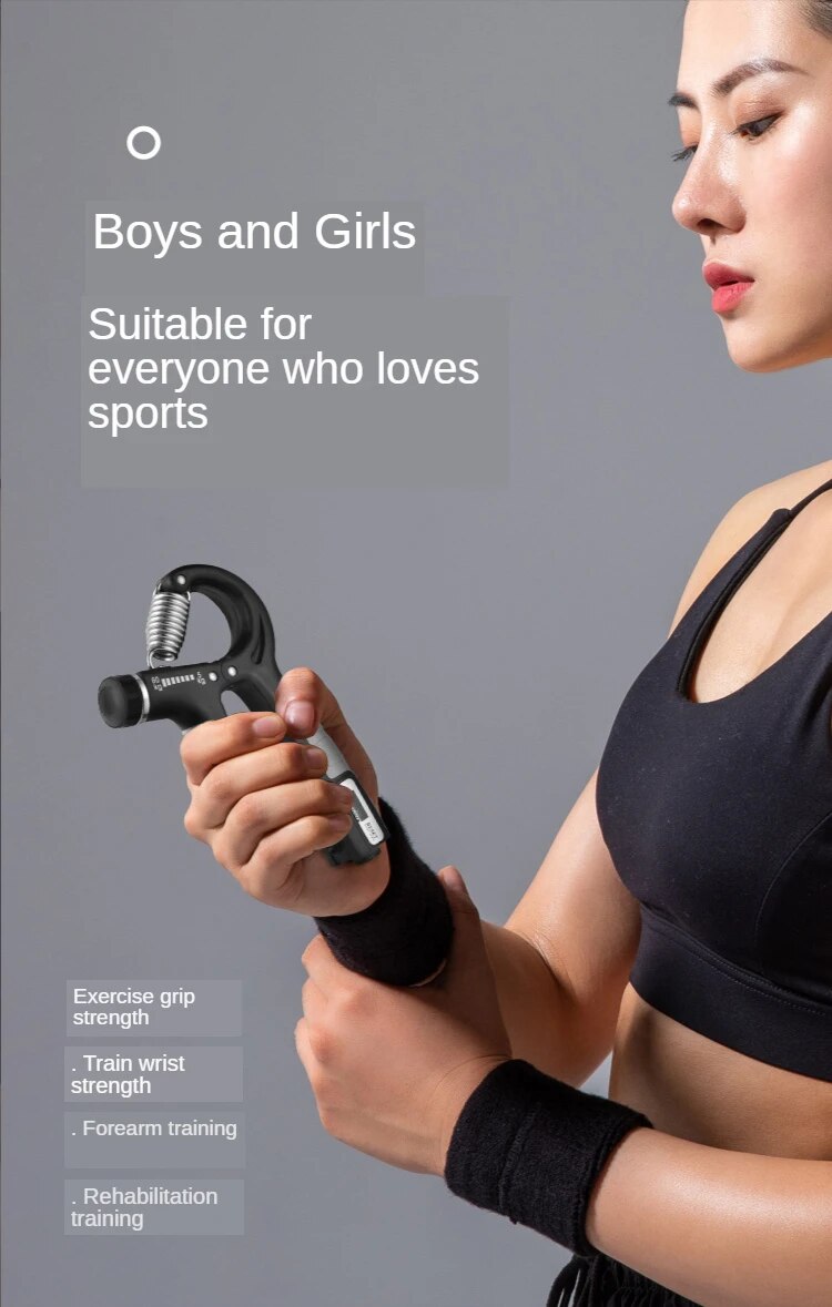 Anyfit Hand Grip Blue 5-60 Kg Adjustable Heavy Gripper Fitness Hand Exerciser Fatgrip-Exercise & Fitness-PEROZ Accessories
