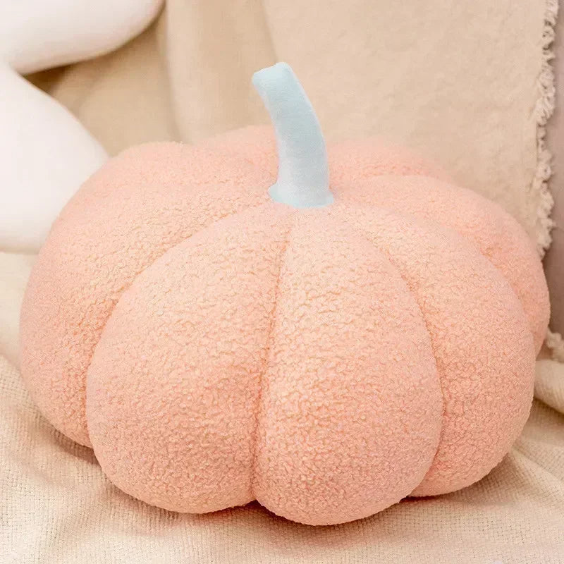 Anyhouz Throw Pillows Pink Lamb Fleece Pumpkin Plush Toys for Home Decor Throw Pillow Living Room Bedroom 35cm-Sleeping Pillow-PEROZ Accessories