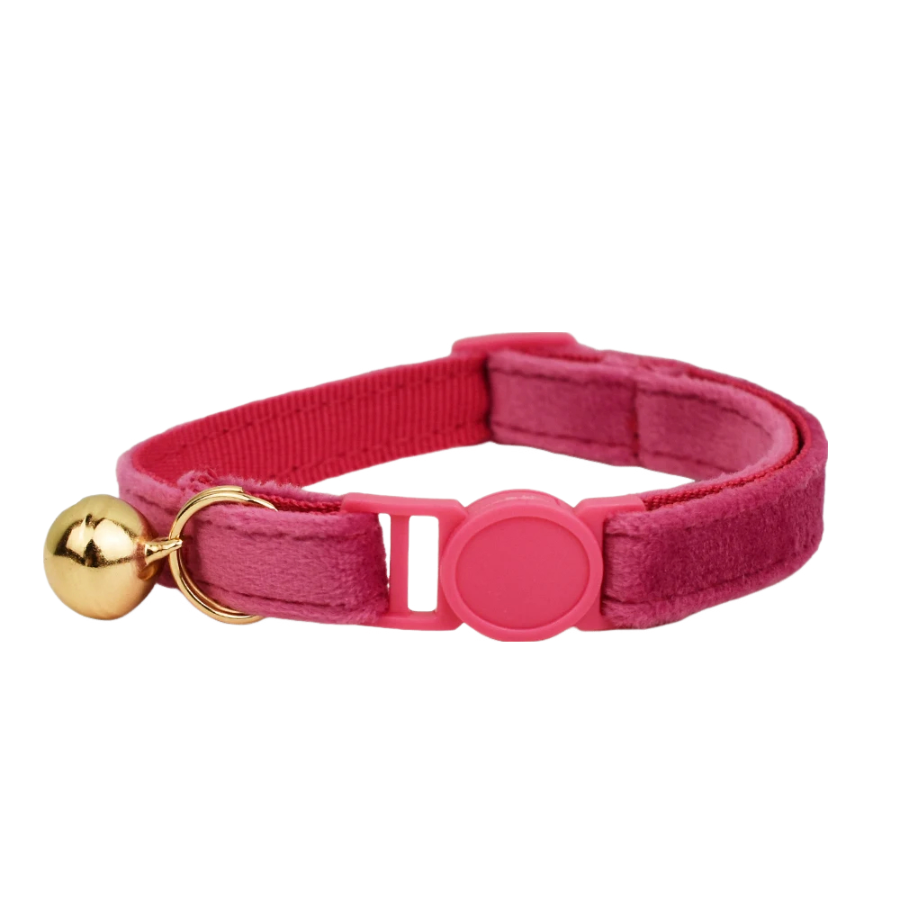 AnyWags Cat Collar Dark Pink Large with Safety Buckle, Bell, and Durable Strap Stylish and Comfortable Pet Accessory-Cat Supplies-PEROZ Accessories