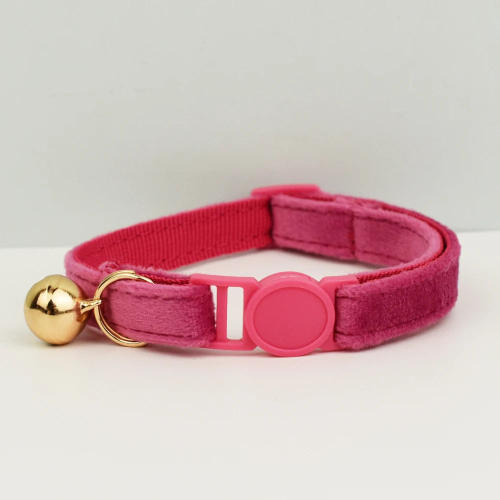 AnyWags Cat Collar Dark Pink Small with Safety Buckle, Bell, and Durable Strap Stylish and Comfortable Pet Accessory-Cat Supplies-PEROZ Accessories