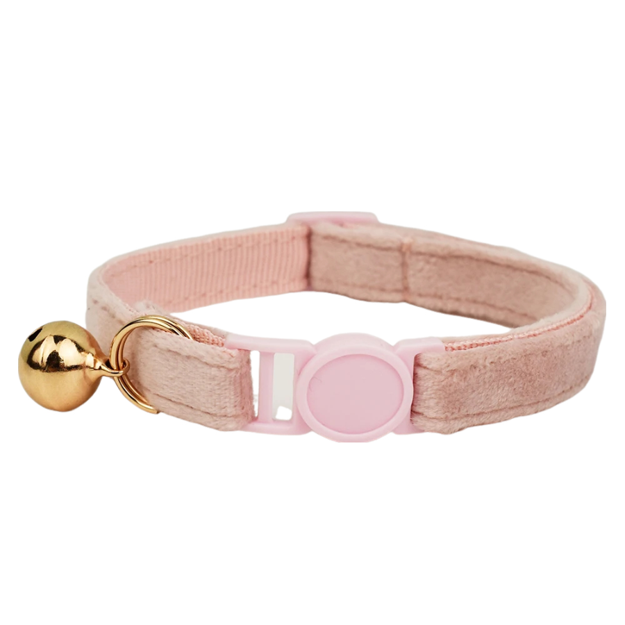 AnyWags Cat Collar Baby Pink Small with Safety Buckle, Bell, and Durable Strap Stylish and Comfortable Pet Accessory-Cat Supplies-PEROZ Accessories