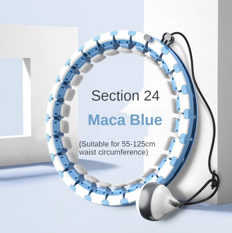 Anyfit Maca Blue Waist Trainer Massage Hoop Adjustable Smart SportsExercise Equipment for Gym Home-Exercise & Fitness-PEROZ Accessories