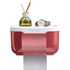 Anyhouz Paper Towel Dispenser Pink Wall Mounted Storage Box Phone Rack Portable Toilet Paper Holders Waterproof Shelf Bathroom Organizer-Bathroom and Toilet Accessories-PEROZ Accessories