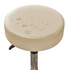 Anyhoux Barstool Cushion Cover Beige Elastic Bands Slipcover for Swivel Chair Barstool Washable PU Leather Cushion Cover-Chair Cover-PEROZ Accessories