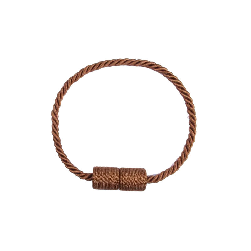 Anyhouz Curtain Tie Brown Magnetic Curtain Tieback Room Accessories Cylinder Hanging Ball Curtain Decoration-Curtain Tie-PEROZ Accessories