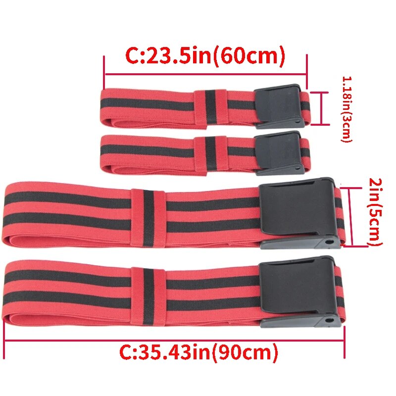 Anyfit Resistance Band Red 2 Pcs 5cm Leg Fitness Bands Weight Bodybuilding Arm Leg Wraps Fast Muscle Growth Gym Equipment-Exercise & Fitness-PEROZ Accessories