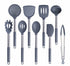 Anygleam Kitchen Utensils Non-stick Grey/ Silver 9 Set Cooking Tool Accessories Heat Resistant Kitchenware-PEROZ Accessories