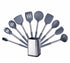 Anygleam Kitchen Utensils Non-stick Grey/ Silver 10 Set Cooking Tool with Storage Box Accessories Heat Resistant Kitchenware-Spatula and Shovel-PEROZ Accessories
