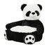 Anykidz Sofa Panda Skin/ Cover Only No Filling Inside Animal Shape Stuffed Soft Sofa Seat Cushion Room Decor for Kids-Kids Sofa-PEROZ Accessories