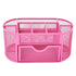 AnyCraft Red Metal Mesh Stationery Storage Organizer with Large Capacity Compartments for Office and School Supplies-Organizers-PEROZ Accessories