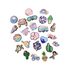 Anykidz 25pcs Random Color Summer Theme Shoe Charm Accessories Jeans Clogs Pendants Designer Ornament Jibbitz for Crocs-Shoe Charms-PEROZ Accessories