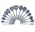 Anygleam Kitchen Utensils Non-stick Grey/ Silver 15 Set Cooking Tool Accessories Heat Resistant Kitchenware-PEROZ Accessories