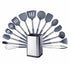 Anygleam Kitchen Utensils Non-stick Grey/ Silver 15 Set Cooking Tool with Storage Box Accessories Heat Resistant Kitchenware-PEROZ Accessories