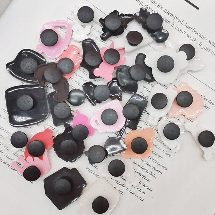 Anykidz 32pcs Random Color Pink Series Shoe Charm Accessories Jeans Clogs Pendants Designer Ornament Jibbitz for Crocs-Shoe Charms-PEROZ Accessories