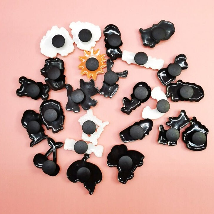 Anykidz 20pcs Random Color Cartoon Shoe Charm Accessories Jeans Clogs Pendants Designer Ornament Jibbitz for Crocs-Shoe Charms-PEROZ Accessories