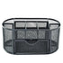 AnyCraft Black Metal Mesh Stationery Storage Organizer with Large Capacity Compartments for Office and School Supplies-Organizers-PEROZ Accessories