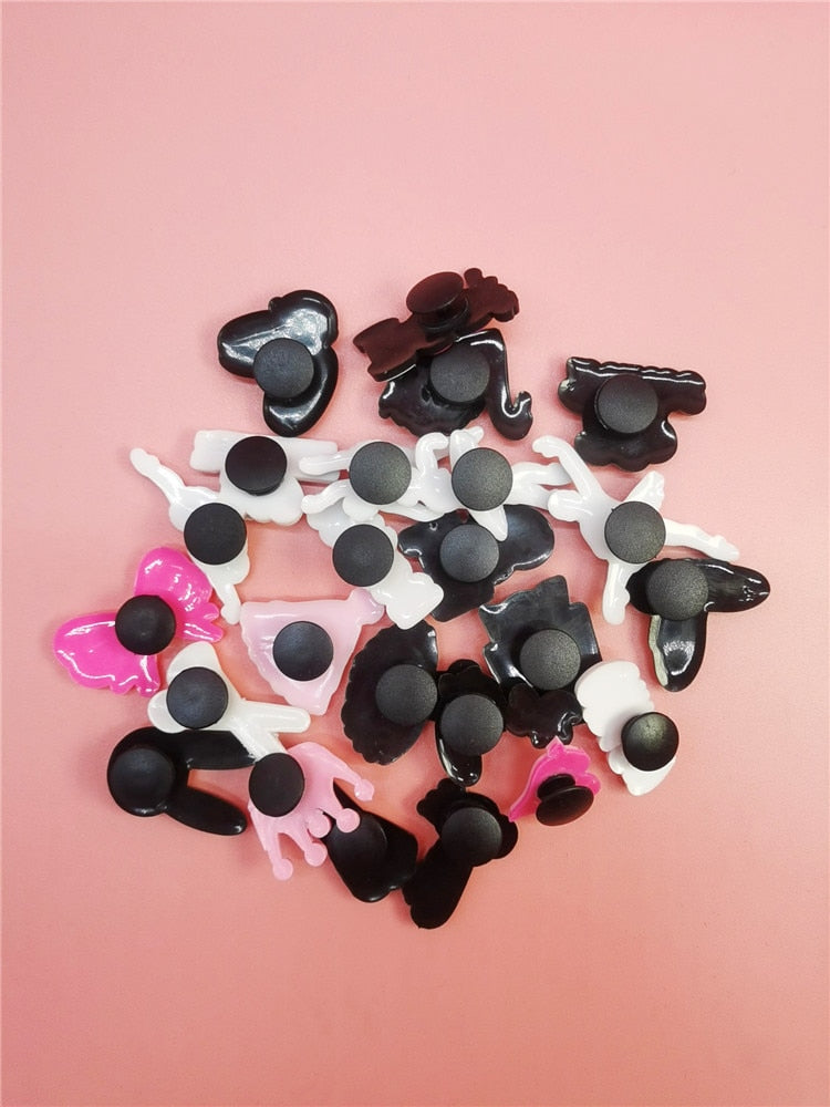 Anykidz 24Pcs Random Color Ballet Dance Shoe Charm Accessories Jeans Clogs Pendants Designer Ornament Jibbitz for Crocs-Shoe Accessories-PEROZ Accessories