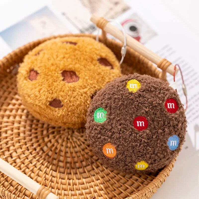 Anyhouz Plush Pillow Light Brown Chocolate Cookies Biscuit Shape Stuffed Soft Pillow Seat Cushion Room Decor 26cm-Pillow-PEROZ Accessories