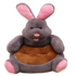 Anykidz Sofa Gray Rabbit Animal Shape Stuffed Soft Sofa Seat Cushion Room Decor for Kids-Kids Sofa-PEROZ Accessories