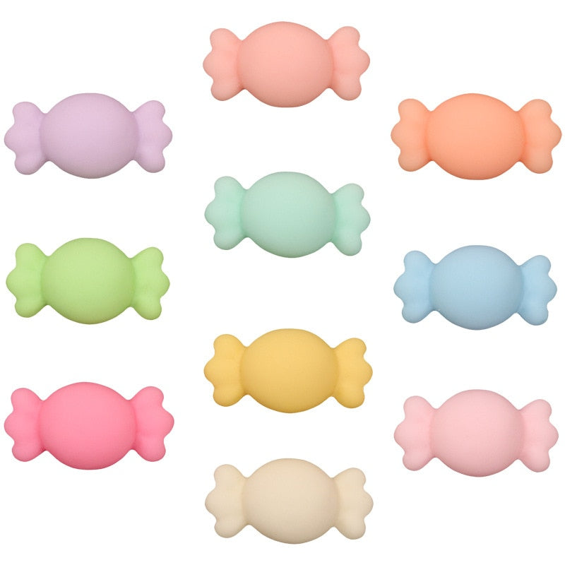 Anykidz 10pcs Candy Design Shoe Charm Accessories Jeans Clogs Pendant Pin Designer Ornament Jibbitz for Crocs-Shoe Charms-PEROZ Accessories