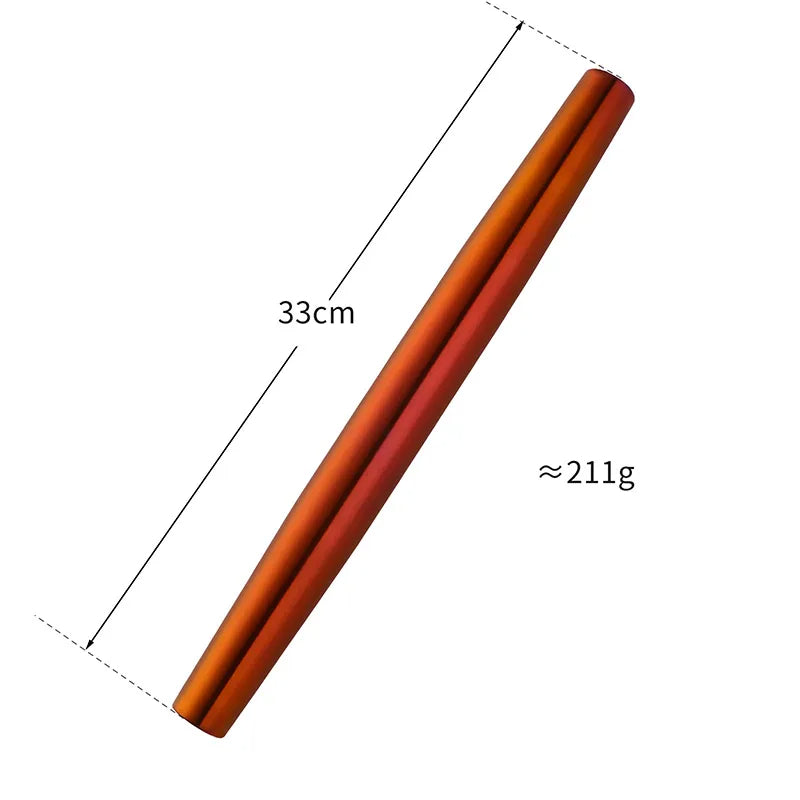 Anygleam New Red Rainbow Stainless Steel 1 Pc Stainless Steel Rolling Pin for Buffet and Restaurant Kitchenware-Kitchen Tools & Utensils-PEROZ Accessories