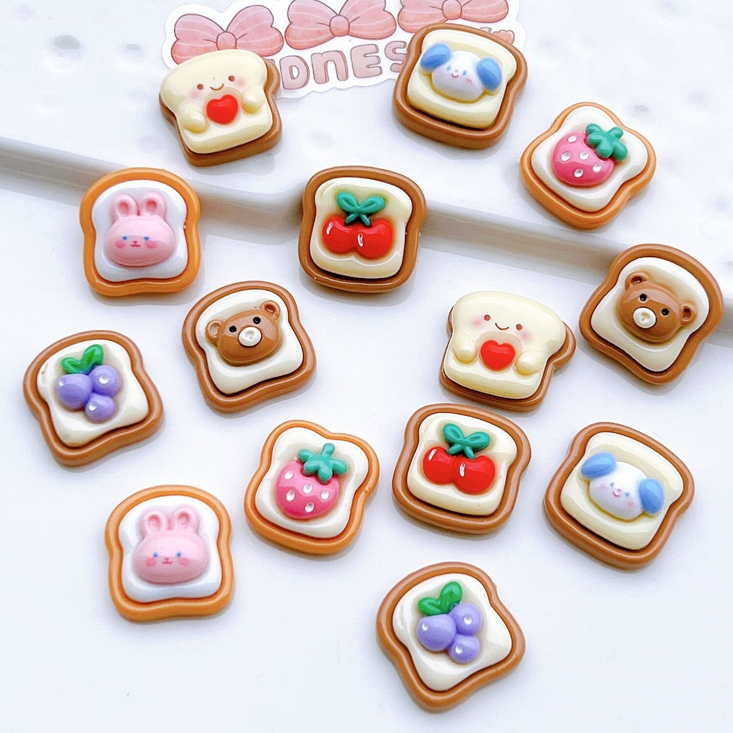 Anykidz 7pcs Bright Face Assorted Design Shoe Charm Accessories Jeans Clogs Pendant Pin Designer Ornament Jibbitz for Crocs-Shoe Charms-PEROZ Accessories