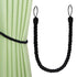Anyhouz Curtain Tie Black Braid Curtain Ropes Holder Tiebacks Room Accessories Hanging Rope Curtains Decoration-Curtain Tie-PEROZ Accessories