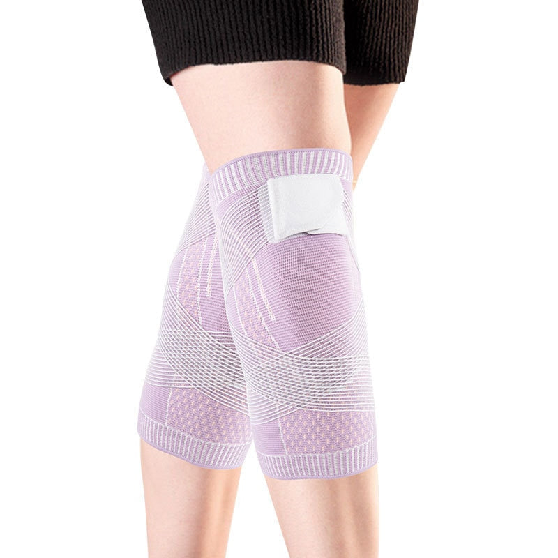 Anyfit 1PC Sports Kneepad 15cm Pink Elastic Fitness Gear Knee Cushioning Padding Equipment Brace Protector-Exercise & Fitness-PEROZ Accessories
