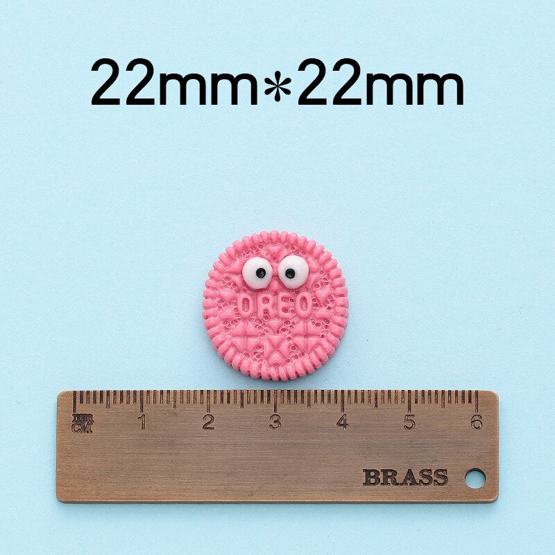 Anykidz 6pcs Oreo Cookie Design Shoe Charm Accessories Jeans Clogs Pendant Pin Designer Ornament Jibbitz for Crocs-Shoe Charms-PEROZ Accessories