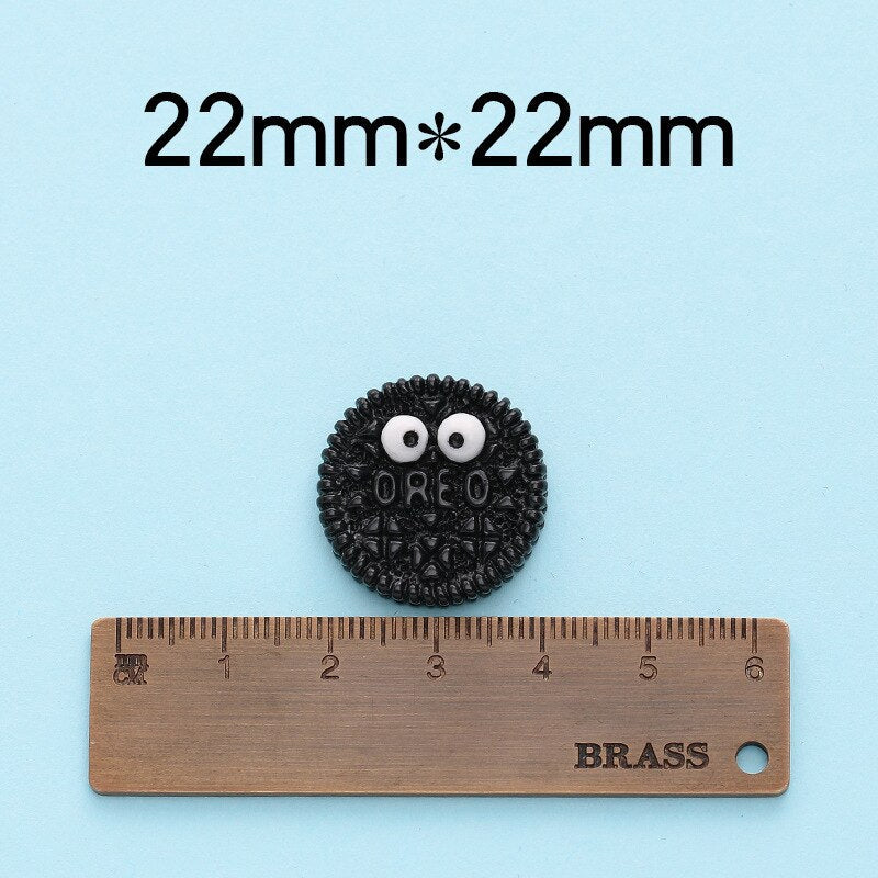 Anykidz 6pcs Oreo Cookie Design Shoe Charm Accessories Jeans Clogs Pendant Pin Designer Ornament Jibbitz for Crocs-Shoe Charms-PEROZ Accessories